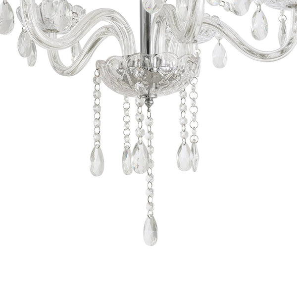Chandelierias - Vintage 5 - Light Tassel Crystal Chandelier - Chandelier - Chrome - 
