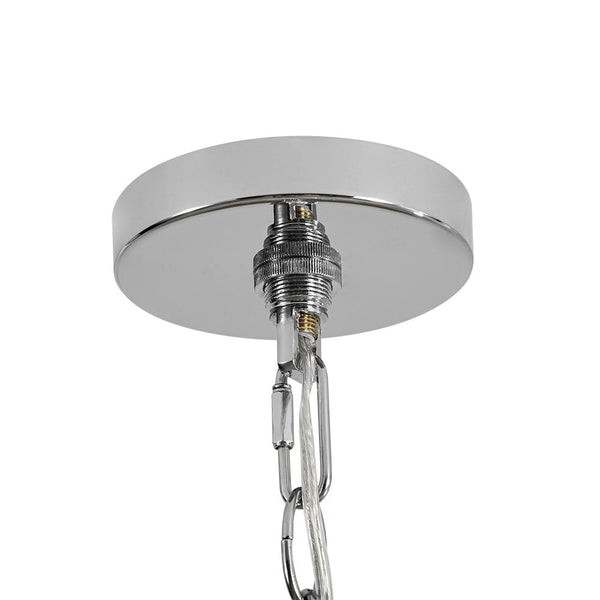 Chandelierias - Vintage 5 - Light Tassel Crystal Chandelier - Chandelier - Chrome - 