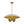 Chandelierias - Vintage Style 4 - Light Dome Pendant with Quartet Bell Shade - Pendant - Bushed Brass - 