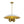 Chandelierias - Vintage Style 4 - Light Dome Pendant with Quartet Bell Shade - Pendant - Bushed Brass - 