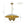 Chandelierias - Vintage Style 4 - Light Dome Pendant with Quartet Bell Shade - Pendant - Bushed Brass - 