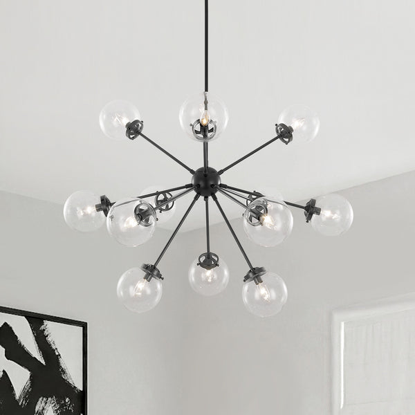 12-Light Modern Sphere Sputnik Chandelier