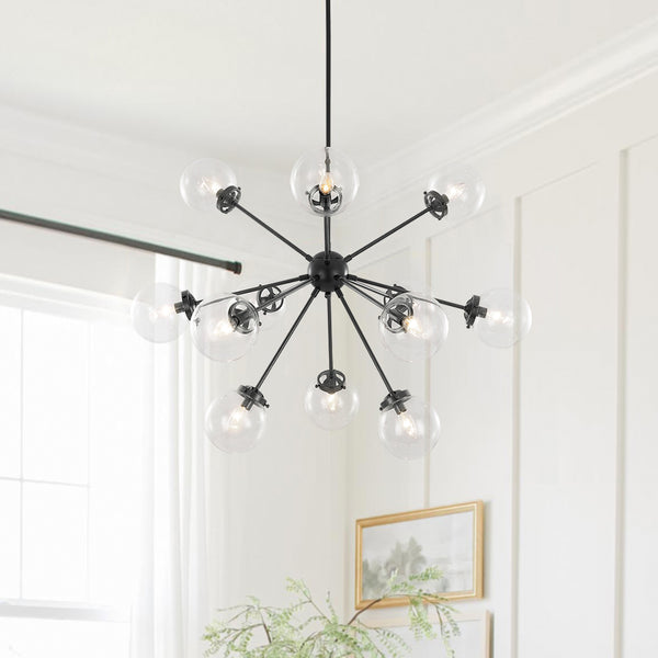 12-Light Modern Sphere Sputnik Chandelier