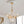 4-Light Mid-century Decorative Candle Crystal Feather Chandelier