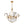 4-Light Mid-century Decorative Candle Crystal Feather Chandelier