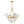 4-Light Mid-century Decorative Candle Crystal Feather Chandelier