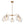 Contemporary 5-Light Hand Blown Glass Globe Chandelier