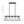 5-Light Rectangular Kitchen Island Chandelier
