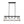 5-Light Rectangular Kitchen Island Chandelier