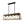 5-Light Rectangular Kitchen Island Chandelier