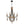 8-Light Vintage Beads Accents Empire Chandelier