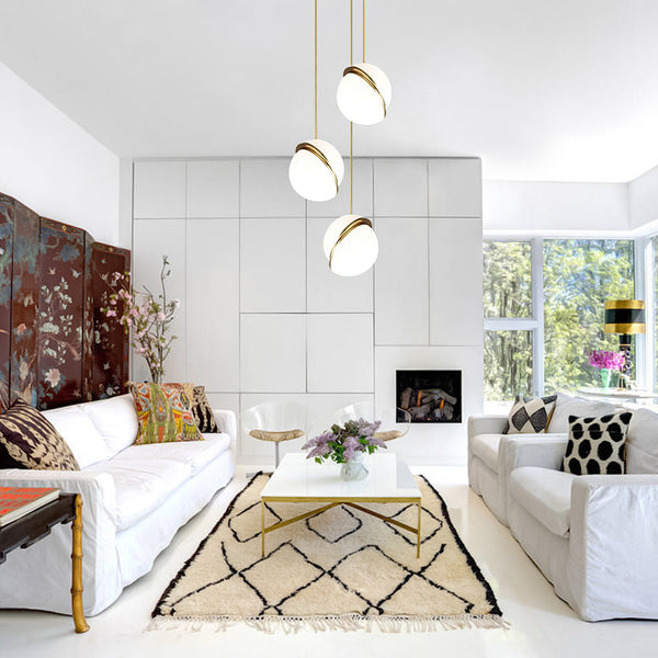 Decorative Sphere Modern Glass Pendant Light