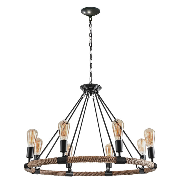Industrial Vintage Retro Hemp Rope Pendant Light
