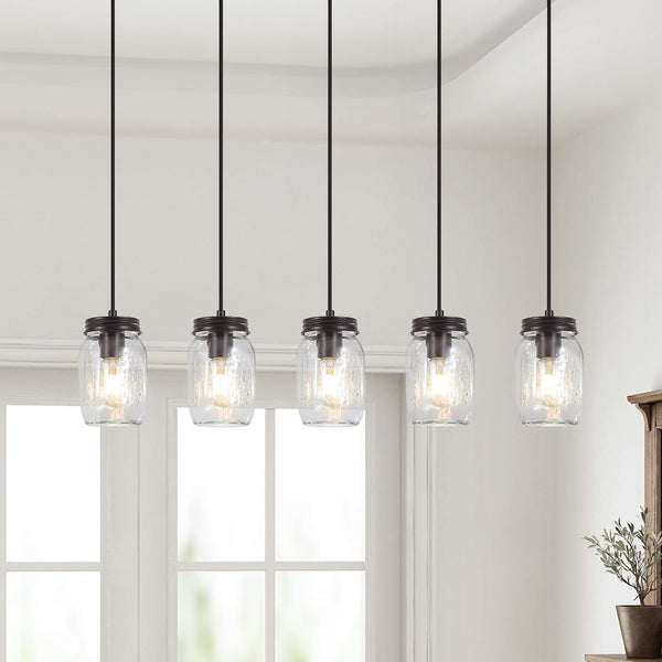 Mason Jar Light Kitchen Island Pendant Chandelier