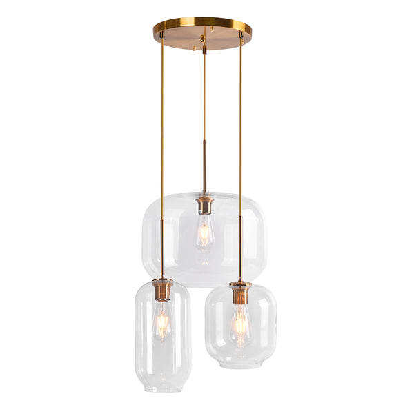 Mid Century Glass Pendant Light