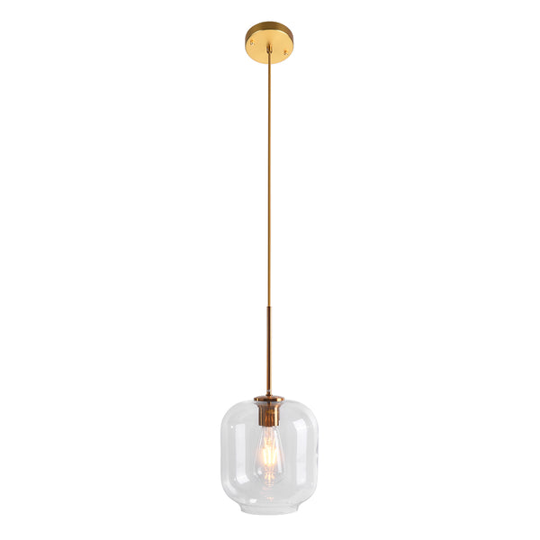 Mid Century Glass Pendant Light