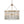 Modern 6-Light Drum Glass Tassel Chandelier