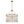 Modern 6-Light Drum Glass Tassel Chandelier