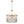 Modern 6-Light Drum Glass Tassel Chandelier