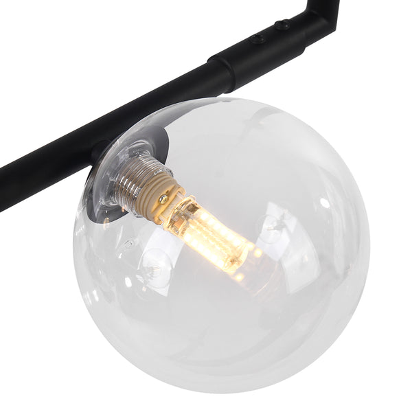 Modern Design 6-Light Linear Bubble Chandelier