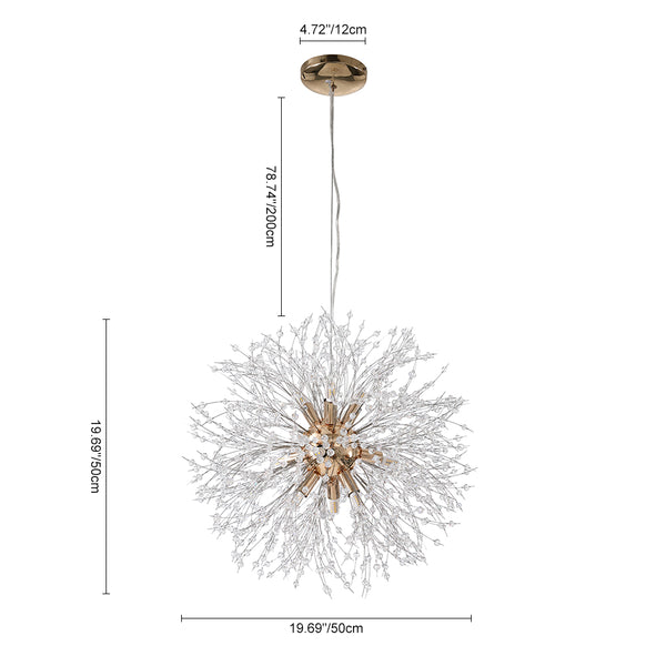 Modern Firework Crystal-Like Chandelier