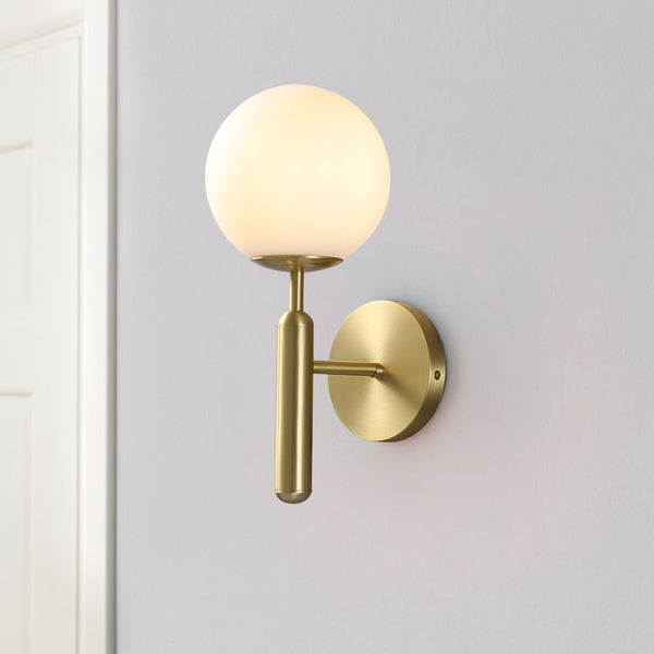 Modern Glass Globe Glass Wall Sconce Lamp