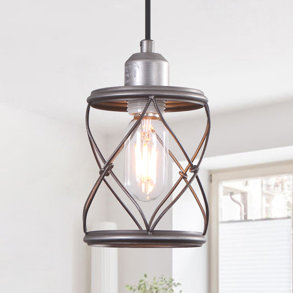 Single Small Cage Pendant Light