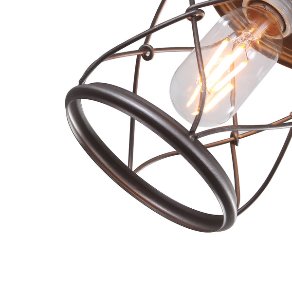 Single Small Cage Pendant Light