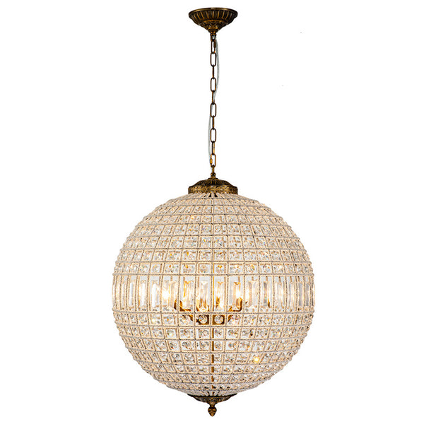 Statement 5-Light Luxury Crystal Globe Pendant