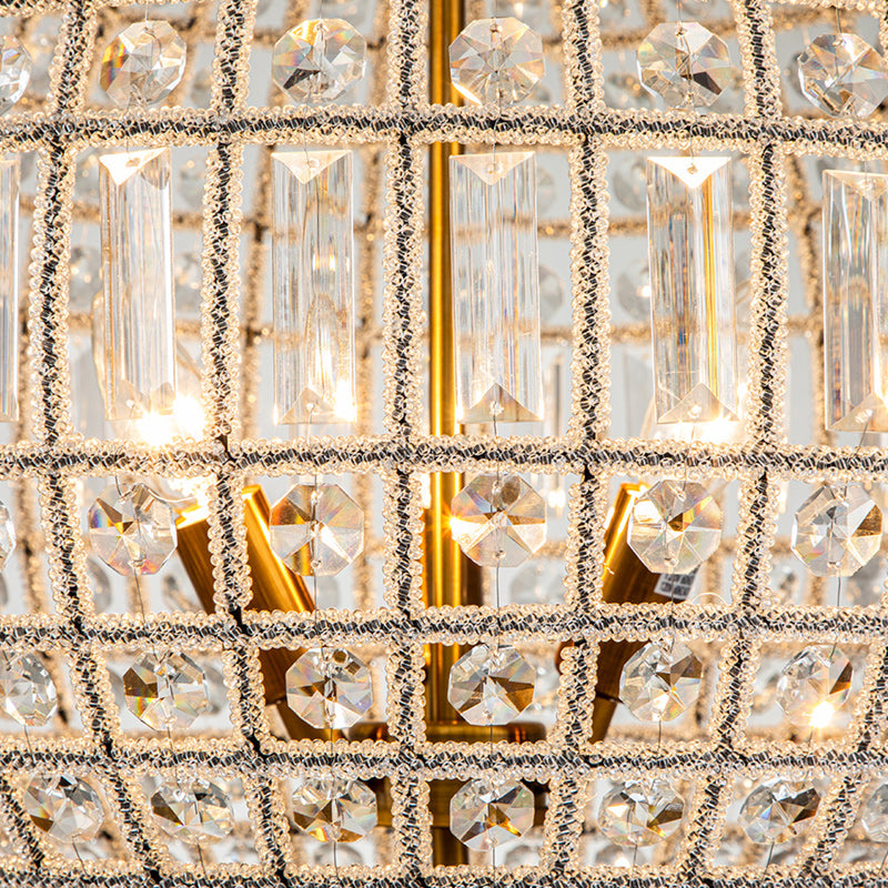 Unique 3-Light Luxury Crystal Accents Globe Pendant