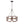 Chandelieria-3-Light Rustic Wood Drum Pendant Chandelier-Chandelier-3 Bulbs-