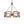 Chandelieria-3-Light Rustic Wood Drum Pendant Chandelier-Chandelier-3 Bulbs-