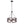Chandelieria-3-Light Rustic Wood Drum Pendant Chandelier-Chandelier-6 Bulbs-