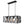Chandelieria-4-Light Black Rectangle Kitchen Island Chandelier-Chandelier-Default Title-