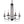 Chandelieria-5-Light Black Metal Candle Style Chandelier-Chandelier-Default Title-