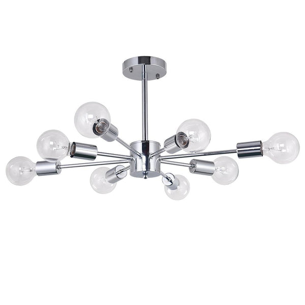 Chandelieria-8-Light Modern Semi Flush Sputnik Ceiling Light-Semi Flush-Default Title-