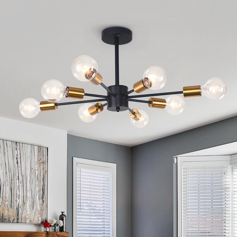 8-Light Modern Sputnik Chandelier Lighting | Chandelierias, 8-Light ...