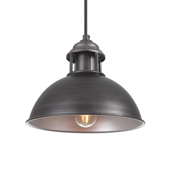 Chandelieria-Black Single Pendant Light With Bell Lamp Shade-Pendant-Default Title-