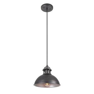 Chandelieria-Black Single Pendant Light With Bell Lamp Shade-Pendant-Default Title-