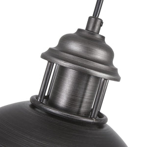 Chandelieria-Black Single Pendant Light With Bell Lamp Shade-Pendant-Default Title-