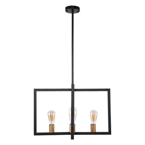 Chandelieria-Contemporary Industrial 4-Light Chandelier Lighting-Chandelier-Default Title-