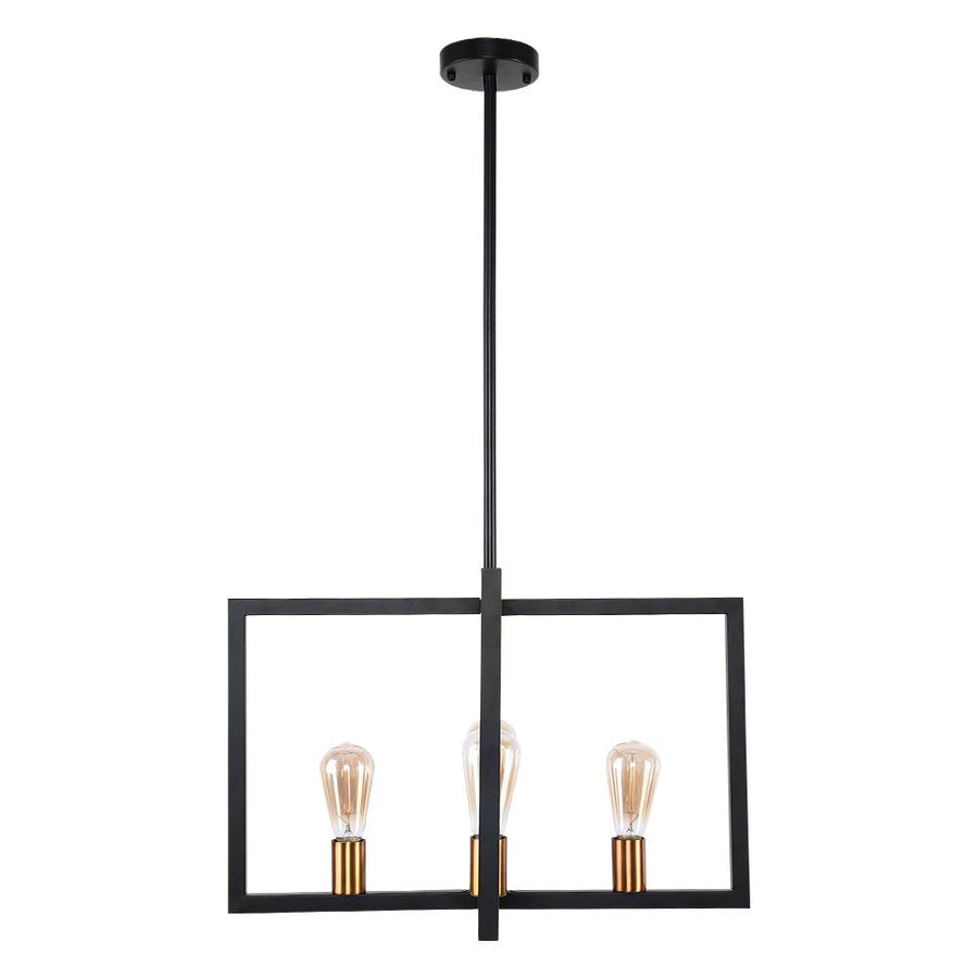 Chandelieria-Contemporary Industrial 4-Light Chandelier Lighting-Chandelier-Default Title-