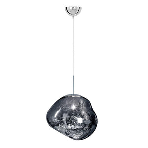 Chandelieria-Contemporary Melt Single Pendant Light-Pendant Light-Grey-11"