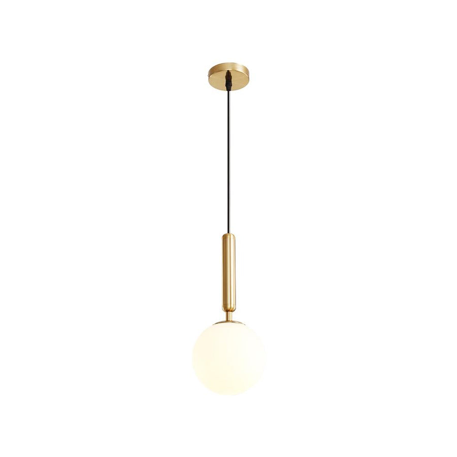 Chandelieria-Contemporary Small Globe Pendant Light-Pendant Light-Brass-