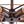 Chandelieria-Farmhouse Vintage Semi Flush Mount Ceiling Light-Ceiling Light-Black-