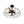 Chandelieria-Farmhouse Vintage Semi Flush Mount Ceiling Light-Ceiling Light-Black-