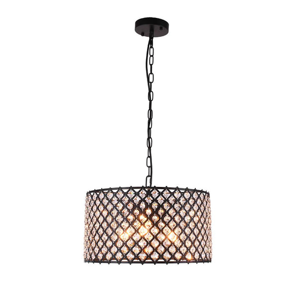 Chandelieria-Mid Century 3-Light Drum Pendant Lighting-Pendant Light-Default Title-