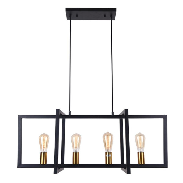 Chandelieria-Modern 4-Light Kitchen Island Linear Pendant Light-Pendant-Default Title-