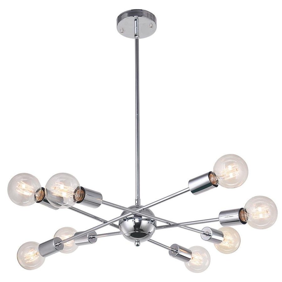 Chandelieria-Modern 6-Light Chrome Sputnik Chandelier-Chandelier-8 bulbs-