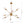 Chandelieria-Modern 9-Light Metal Sputnik Chandelier Lighting-Chandelier-Gold-